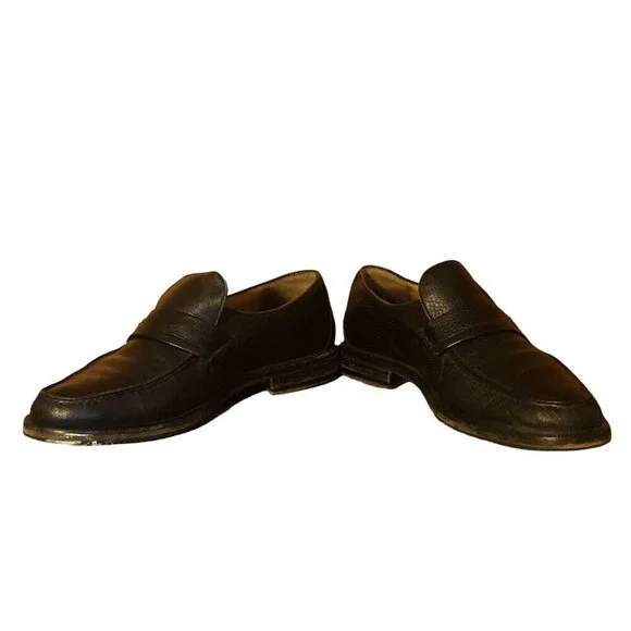 Moreschi Vintage Italian Leather Loafers Slip On Shoes size 9